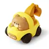 Coche de mascota lindo transfronterizo coche inercial coche de dibujos animados coche de ingeniería Excavadora de juguete pequeña para niños regalo fabricante mayorista