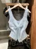 Chaleco de Punto con Encaje Estilo Francés 2026 Nuevo Estilo Primavera para Mujeres de Tallas Grandes, Suéter Hermoso Adelgazante y Elegante Estilo Coreano Chic