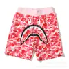 Pantalones Cortos Casuales de Verano con Estampado de Cabeza de Tiburón para Hombre Marca Trendy Transfronteriza Pantalones Casuales de Camuflaje Tejido de Rizo Pantalones Cortos de Alta Calidad