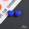 Materiais coloridos de cola em creme em formato de coração para DIY, acessórios de resina, acessórios de cabelo feitos à mão, fivelas de sapato, ímãs de geladeira e acessórios de decoração