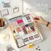Caja de almacenamiento especial para manicurista BNBSN, caja de almacenamiento multi-capa compartimentada para herramientas de uñas, caja de herramientas portátil de mano