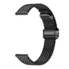 Adequado para Huawei Band 11/11 Pro pulseira de metal, malha espinha de peixe fecho magnético dobrável pulseira de aço 14mm universal