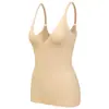 Zhanrun Transfronterizo 31068 Camisola Moldeadora Chaleco Tinte Corporal Sin Abdomen Sin Marcas Una Pieza Sin Almohadillas en Pecho Espalda Ropa Interior