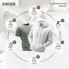 Conjuntos de moletom personalizados para outono e inverno com logotipo, agasalhos esportivos com capuz e forro de fleece, estampas variadas, processamento personalizado com base em imagens e amostras fornecidas