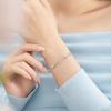 Pulsera de Plata de Ley 925 con Estrellas para Mujer Diseño de Nicho Lujo Ligero Pulsera de Lluvia de Meteoros Estilo Ins Pulsera Gestat para Novia