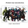 Comercio Exterior Transfronterizo 3D Estéreo Hulk Pegatinas de Pared Habitación de Niños Pegatinas Autoadhesivas Dibujos Animados Animación Marvel Pegatinas de Pared