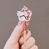 Nuevo Broche de Esmalte Chino Retro Fénix Pipa Abanico Flor Pin Accesorios Hanfu Qipao Broche de Tendencia Nacional
