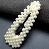 Nuevo Estilo Pasador de Perlas Accesorio para el Cabello para Mujeres, Exquisita Pinza para el Cabello para Flequillo Lateral, Elegante Pasador para Flequillo