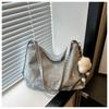 Bolso de hombro multiusos para mujer, novedad de verano 2024, bolso de mano de gran capacidad, bolso de mano informal de PU suave.