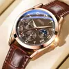 Reloj de movimiento automático 2024 reloj luminoso impermeable moda coreana para hombre relojes no mecánicos venta al por mayor generación