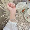 Pulsera de Transporte de Cristal Imitación Piedra de Luna para Mujer Suerte Celebridad de Internet Mismo Estilo Novia Pulsera de Pareja Regalo Pareja Hombres