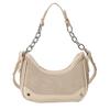 Bolso pequeño de textura de alta calidad para mujer, nuevo bolso cruzado de hombro de moda 2024, diseño retro de nicho, bolso de cadena debajo del brazo.