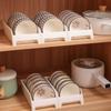 Escurridor de Cocina Estante de Almacenamiento de Platos Gabinete de Almacenamiento de Platos de una Sola Capa Caja de Almacenamiento Pequeña para el Hogar