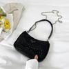 Design de Nicho Bolsa Brilhante de Diamante Feminina Verão Novo Retro Corrente Ombro Transversal Bolsa Tendência Coreana Sobrancelha Bolsa