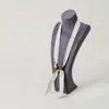 Colar Cachecol de Seda com Contas de Bolinhas Design de Nicho Feminino Corrente de Clavícula Ajustável Acessórios para Suéter