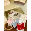 Nuevo conjunto de pijama de otoño e invierno para niñas timo, que consta de una parte superior y una inferior, ropa de otoño e invierno para niños, pijamas casuales con temática de dibujos animados y pantalones para dormir