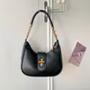 Estilo Coreano Individual de Moda Cerradura Moda Nicho Versátil Bolso de Hombro Único Elegante Simple con Estilo Bolso Cruzado Bolso de Axila