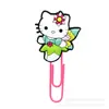 Marcadores de Libros de Dibujos Animados de PVC Creativos Transfronterizos, Clips para Notas con Figuras de Gatitos Lindos, Clips para Papel, Papelería para Estudiantes y Oficinas en Stock