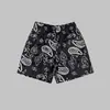 Nuevos Pantalones Cortos Deportivos de Estilo Americano con Patrón Paisley Transfronterizo Europeo y Americano, Pantalones Deportivos de Malla Transpirable para Baloncesto, de Longitud de Cuarto para Hombre