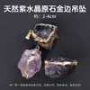 Pingente de Água-Marinha Natural Irregular Jingde Jewelry, Pingente de Pedra Bruta Irregular com Fecho de Prata, Acessórios de Joias Atacado