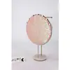 Soporte de exhibición de terciopelo colorido para joyería con base de mármol Soporte de exhibición para collares, pulseras, pendientes Mesa de tienda