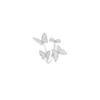 Situ Anillo Abierto de Mariposa con Microincrustaciones de Diamantes Completos Europeos y Americanos para Mujer, Estilo Frío ins, Anillo Distintivo para el Dedo Índice, Anillo Ajustable