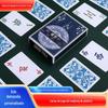 Versão Larga Cartas de Mahjong de Plástico Espessadas Plástico Viagem Portátil Casa Esfregue à Mão Mini Cartas de Mahjong Quebra-Cabeça