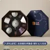 Conjunto de Xícaras de Chá com Rebites das Cinco Fornalhas Famosas, Bule Estilo Forno Ru com Alça, Conjunto Doméstico para Preparo de Chá, Xícara para Degustação de Chá, Caixa de Presente de Luxo