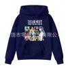 Sudadera con Capucha de Color Sólido Estampada con Letras Primavera y Otoño Ropa de Forro Polar para Niños con Bolsillo Top con Logo Fijo