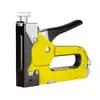 Pistola de pregos manual para grampos de fio com ranhura fixa, pistola de pregos de três usos, nova pistola de pregos em U para porta, pistola de pregos DIY para decoração de casa