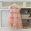 Vestido Infantil, Vestido de Fada para Meninas, Vestido Bolo Bordado Tendência, Vestido Infantil de Tule Bufante, Vestido de Princesa