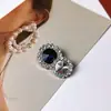 Botón de Flor de Pedrería de Lujo Botón Metálico Estilo Chanel Chaqueta Suéter para Mujer de Gama Alta Abrigo Hebilla Decorativa Aleación