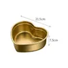 Plato de Cena Infantil Estilo Coreano de Acero Inoxidable 304 Plato Creativo de Almacenamiento en Forma de Corazón Plato Casero para Desayuno con Sopa Plato para Frutas y Postres