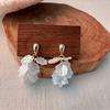 Pendientes de Borla de Flores Retro Franceses Super Hada para Mujer Pendientes de Pétalos de Verano Pendientes Elegantes de Lujo Ligero de Alta Gama Pendientes
