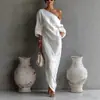 Vestido Casual Assimétrico de Um Ombro Elegante e Respirável para Marca Independente Transfronteiriça 2026