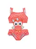Trajes de baño de una pieza para niñas, nuevos de fábrica, con dibujos animados, de secado rápido, triangulares, para aguas termales.