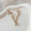 Elegante elegante pasador de perlas para mujer todo partido estilo Chanel cabeza redonda pasador para coleta clip para el pelo dulce intelectual para mujer
