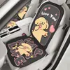 Cojín de Asiento de Coche de Seda de Hielo de Verano, Universal para Todas las Estaciones, Funda de Asiento con Patrón de Líneas de Cachorro, Almohadilla Refrigerante de Verano, Almohadilla de Hielo, Cojín de Asiento de Coche para Mujer
