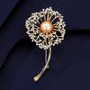 Ramillete Romántico Atmosférico de Diente de León Temperamento de Mujer de Alta Gama Broche Copo de Nieve de Perla Sentido del Diseño Nicho Accesorios Pin