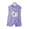 Roupas de Engatinhar para Bebês 2025 Verão Novo Estilo Coreano Menino Bebê Fino Feminino Manga Curta Recém-Nascido Macacão Infantil