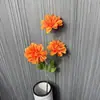 Novo Produto Crisântemo Artificial de Chama de 3 Cabeças Casamento Mais Vendido Estilo Nórdico Paisagismo Mobiliário Doméstico Crisântemo de Garra Grande Fabricante Atacado