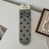 Calcetines de Malla con Lazo para Mujer Calcetines de Media Pantorrilla Verano Algodón Delgado Estilo Coreano Estilo Japonés Estilo Transpirable Estilo Ballet Medias de Verano