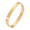 Joyería de moda europea y americana pulsera cuadrada de acero inoxidable para hombre y mujer fábrica suministro primario estilo transfronterizo al por mayor en stock