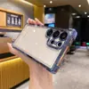 Adecuado para funda de teléfono Samsung S25 Ultra, airbag anti-caída electrochapado en las cuatro esquinas, S24 brillo degradado, S23 funda rígida de PC