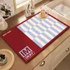 Estilo Sencillo Almohadilla Drenante Diatomeas Fácil Cuidado Almohadilla Absorbente Mesa de Cocina Antiquemaduras Aislamiento Almohadilla Suministro Directo de Fábrica