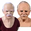 Sitio Web Independiente de Halloween Máscara de Anciano de Cabello Blanco Máscara de Belleza en Stock Fabricante Cabello Cabeza de Anciano Hecho a Medida a partir de Imágenes