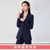 Terno cinza de alta qualidade, manga comprida, primavera, outono e inverno, novo, roupa de negócios, pequeno, gola, jaqueta, blusa, calças, terno de três peças