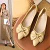 Zapatos Planos para Mujer Estilo Otoño 2025 Zapatos Mocasines Estilo Celebridad de Internet Chanel Zapatos Planos de Hada Suave con Lazo