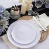 Plato Blanco Phnom Penh Plato Negro Rosa Phnom Penh Plástico Duro Plato de Navidad Tamaño Plato de Cena Traje Plato Desechable