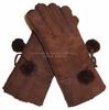 Guantes de Cuero Genuino con Piel Integrada y Lana Genuina para Hombre, Cálidos y Engrosados con Forro Polar para Ciclismo, Guantes de Piel de Cabra Engrosados para Invierno para Conducir